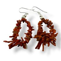 Earrings Mandile 1922 Woman Coralli in Silver Corallo 2MORC10 - 2MORC10
